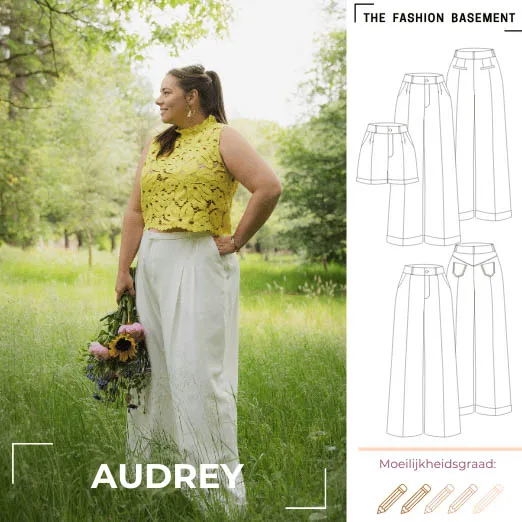 Modelpatroon broek/short 'Audrey' van "The Fashion Basement"